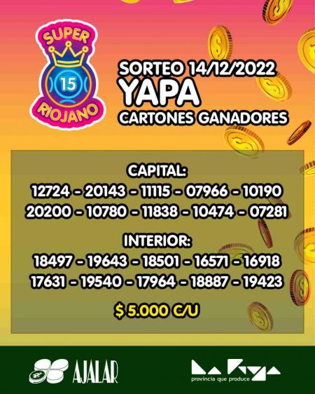 Yapas súper 15 riojano