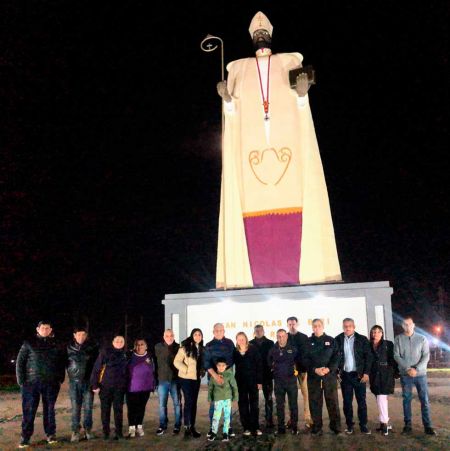 Finalizó obra de restauración e iluminación de la imagen de nuestro Santo Patrono San Nicolás de Bari